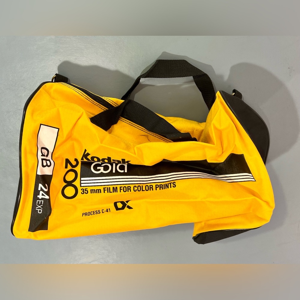 Kodak Golden Yellow Duffel Bag with Black Accents